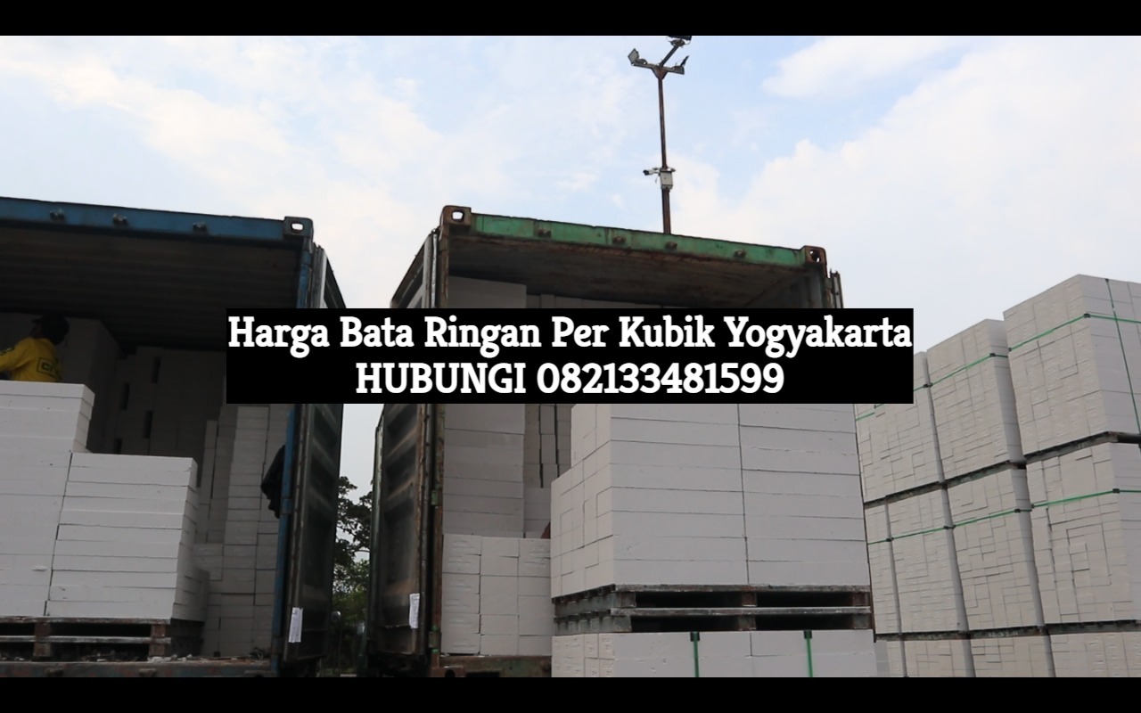 Harga Bata Ringan Per Kubik Yogyakarta 2023