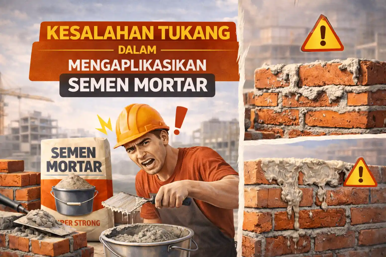 Kesalahan Dalam Mengaplikasikan Semen Mortar