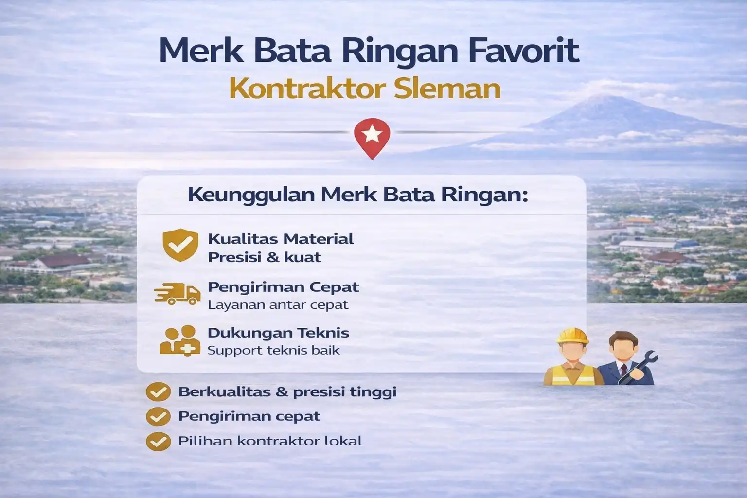 Merk Bata Ringan Favorit Kontraktor Sleman