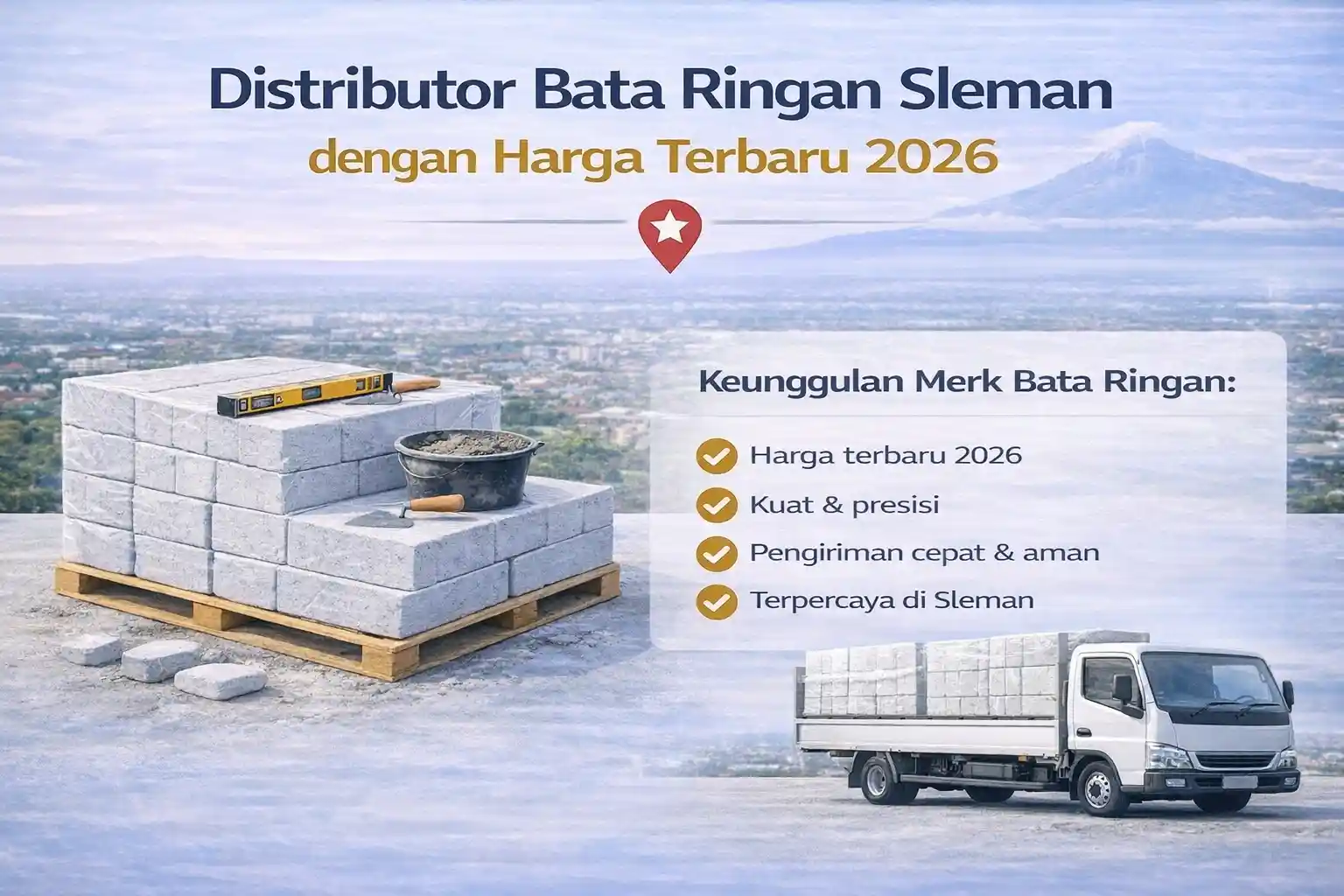 distributor bata ringan sleman dengan harga terbaru 2026