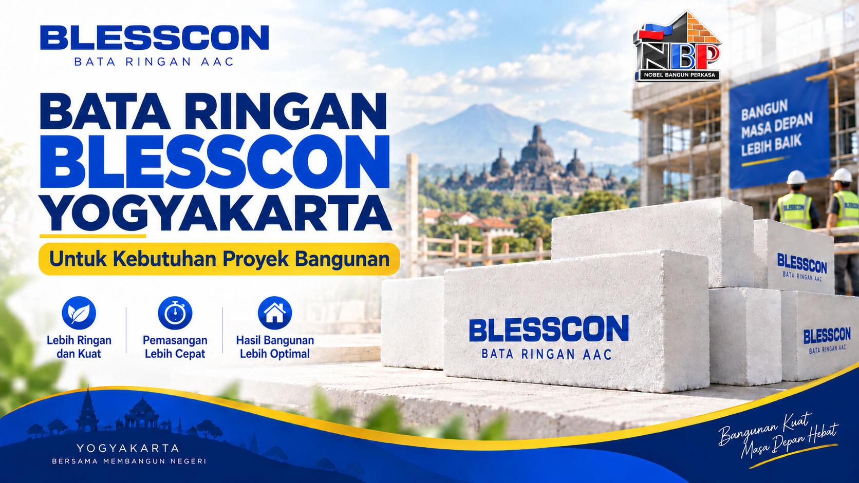 Bata Ringan Blesscon Jogja untuk Dinding Rumah dan Bangunan Usaha